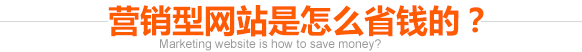 营销型网站是怎么节省成本的